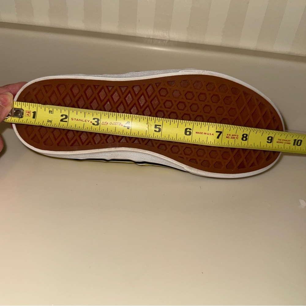 Vans Off The Wall Yellow And White Checkerboard Classic Slip On Skate Shoes - Picture 12 of 15
